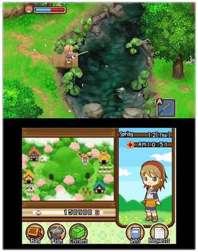 Alt view image 7 of 8 - Harvest Moon: Tale of Two Towns 3ds Nintendo 3DS Game