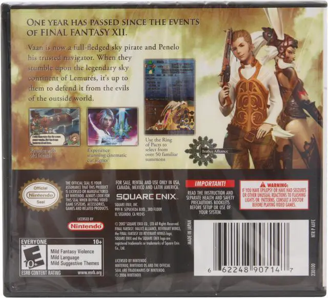 Alt view image 2 of 20 - Final Fantasy XII: Revenant Wings Nintendo DS Game