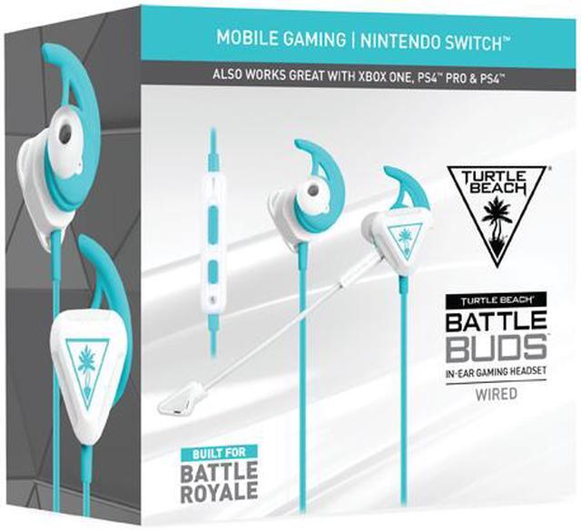 Alt view image 10 of 16 - Turtle Beach Battle Buds In-Ear Gaming Headset for Mobile, Xbox Series X|S, Xbox One, PS5, PS4 & PC- White/Teal