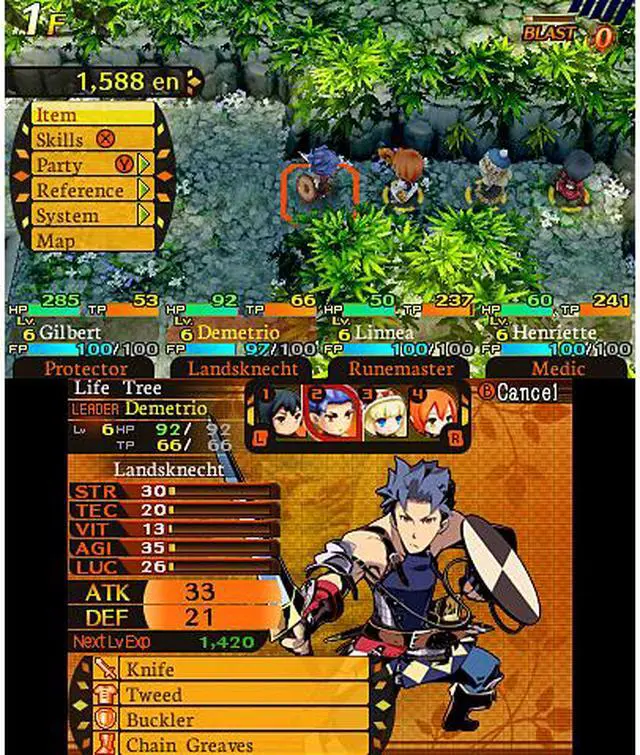 Alt view image 4 of 9 - Etrian Mystery Dungeon Nintendo 3DS