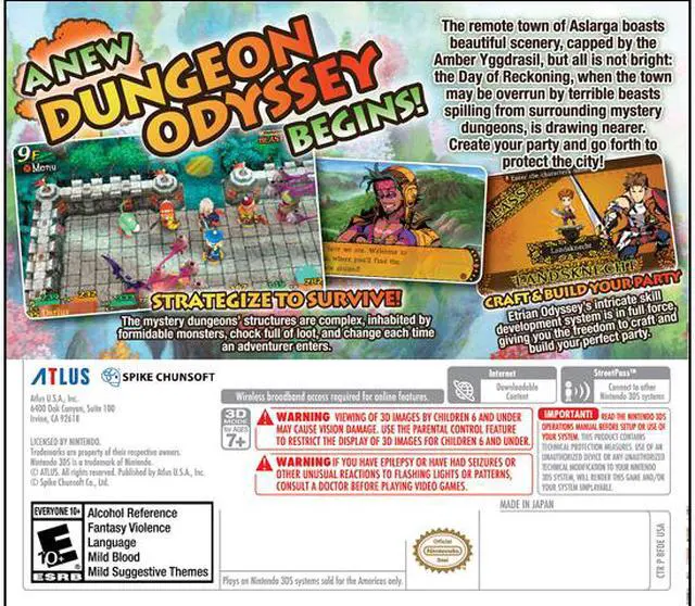 Alt view image 2 of 9 - Etrian Mystery Dungeon Nintendo 3DS