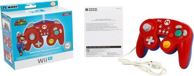 Alt view image 7 of 7 - HORI Battle Pad for Wii U (Mario Version) with Turbo - Nintendo Wii U