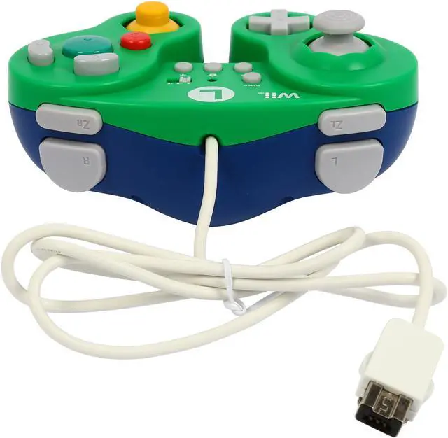 Alt view image 6 of 7 - HORI Battle Pad for Wii U (Luigi Version) with Turbo - Nintendo Wii U