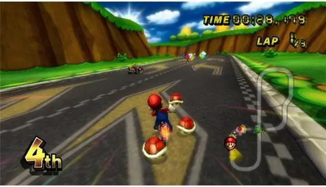 Alt view image 5 of 8 - Mario Kart Wii w/Wheel Wii Game