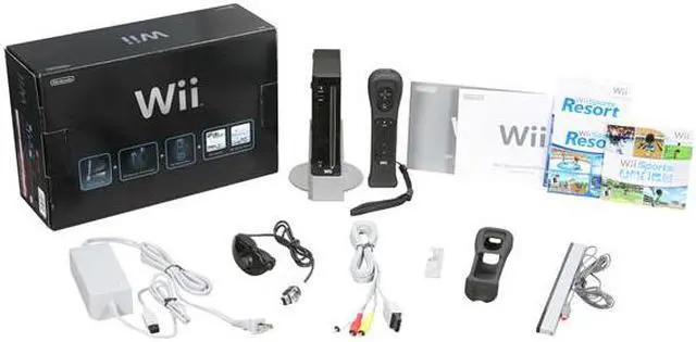 Alt view image 8 of 8 - Nintendo Wii Bundle Black