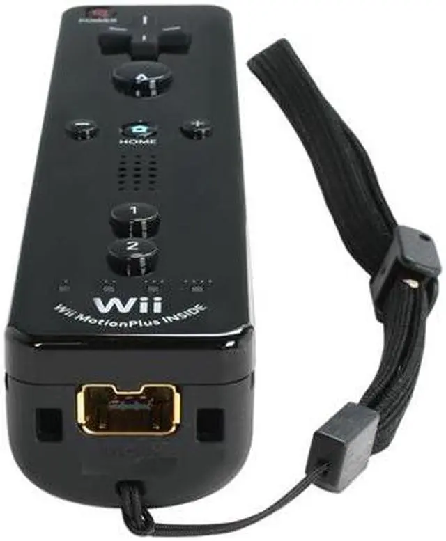 Alt view image 7 of 9 - Nintendo Wii Remote Plus Black