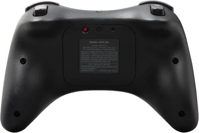 Alt view image 4 of 8 - Nintendo Wii U Pro Controller Black