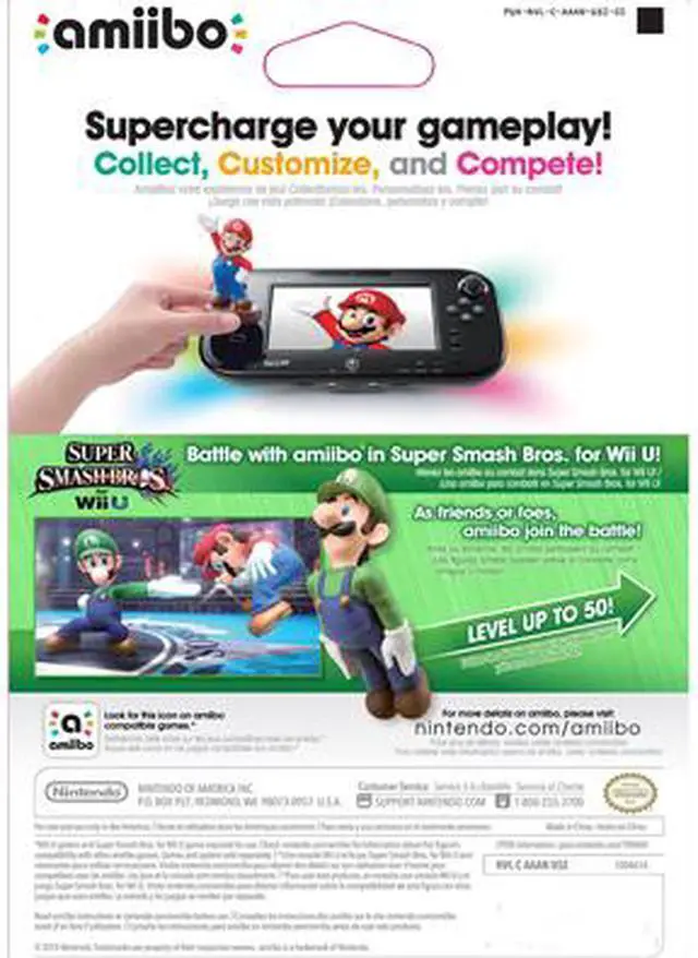 Alt view image 3 of 3 - Nintendo Luigi Amiibo Figure