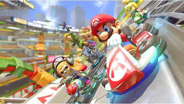 Alt view image 4 of 4 - Nintendo Switch Mario Kart 8 Deluxe Bundle Red