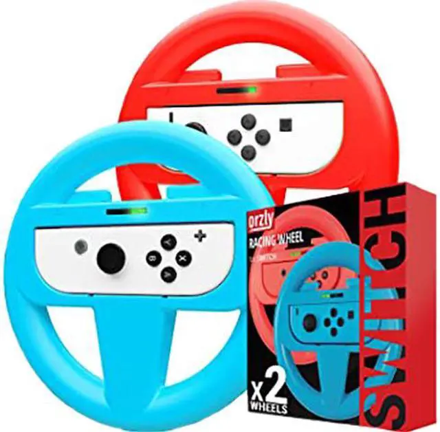 Main image of Nintendo NINTENDO-SWITCH-STEERING-WHEEL Nintendo Switch Red and Blue Steering Wheels Bundle