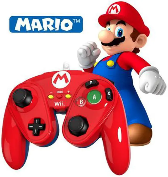 Alt view image 5 of 6 - PDP Wii U Fight Pad Controller - Mario