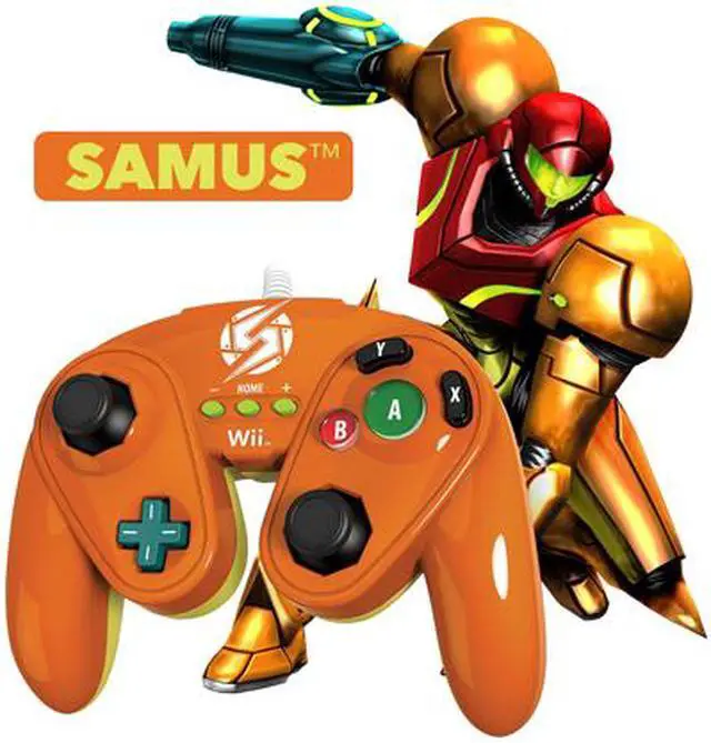 Alt view image 6 of 6 - PDP Wired Fight Pad for Wii U - Samus