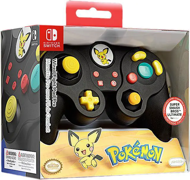 Alt view image 9 of 9 - PDP - Wired Fight Pad Pro Controller Pichu Edition - Nintendo Switch