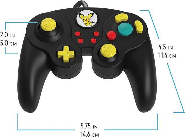 Alt view image 5 of 9 - PDP - Wired Fight Pad Pro Controller Pichu Edition - Nintendo Switch