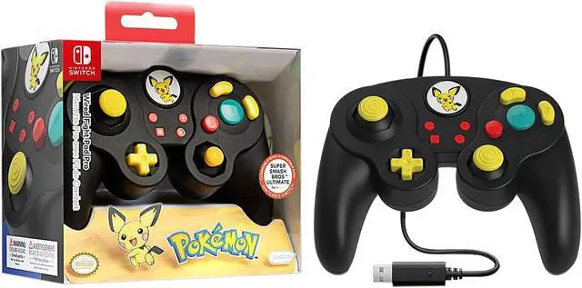 Alt view image 8 of 9 - PDP - Wired Fight Pad Pro Controller Pichu Edition - Nintendo Switch