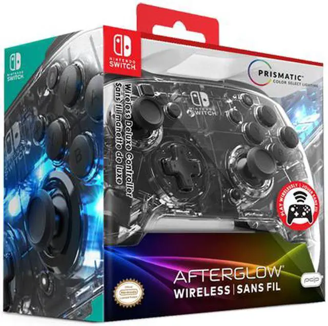 Alt view image 7 of 7 - PDP 500-137-NA Afterglow Wireless Deluxe Controller For Nintendo Switch