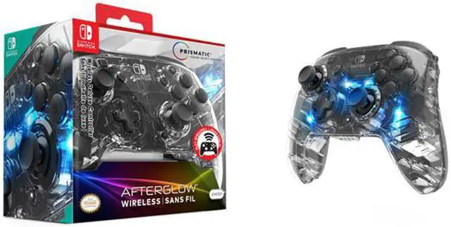 Alt view image 6 of 7 - PDP 500-137-NA Afterglow Wireless Deluxe Controller For Nintendo Switch