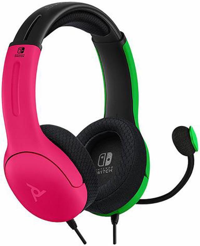 PDP 500-162-PKGR-NA LVL40 Wired Stereo Gaming Headset: Neon Splat