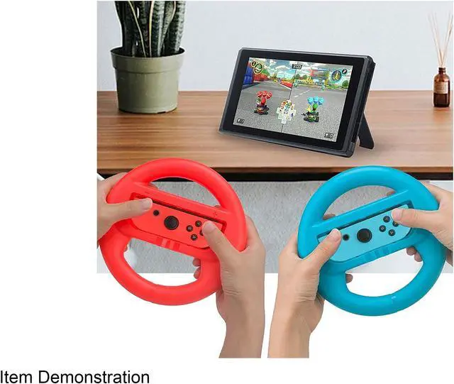 Alt view image 3 of 3 - Gamefitz NINTENDO-SWITCH-WIRELESS-STEER Nintendo Switch Wireless Steering Wheel - Red