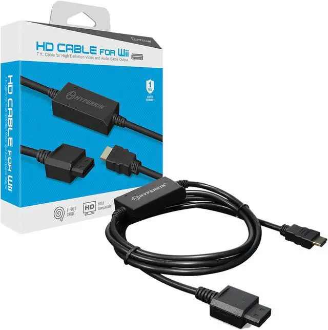 Alt view image 2 of 3 - Hyperkin HD Cable for Wii Black