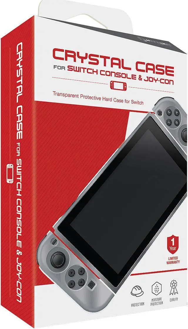 Alt view image 3 of 3 - Hyperkin M07254 Crystal Case for Switch Console and Joy Con Clear