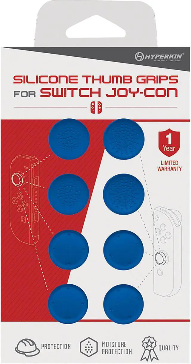 Alt view image 2 of 2 - Hyperkin M07255-BU Thumb Grips for Switch Blue