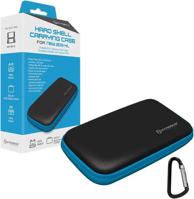 Alt view image 4 of 5 - M07286 EVA Hard Shell Carrying Case for New 2DS XL Black