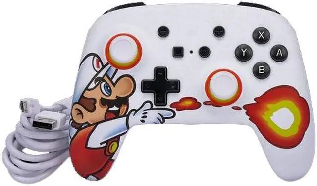 Alt view image 9 of 10 - PowerA APA-1526549-01 Enhanced Wired Controller for Nintendo Switch - Fireball Mario