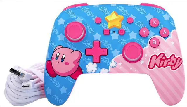 Alt view image 7 of 7 - PowerA APA-NSGP0067-01 Enhanced Wired Controller for Nintendo Switch - Kirby