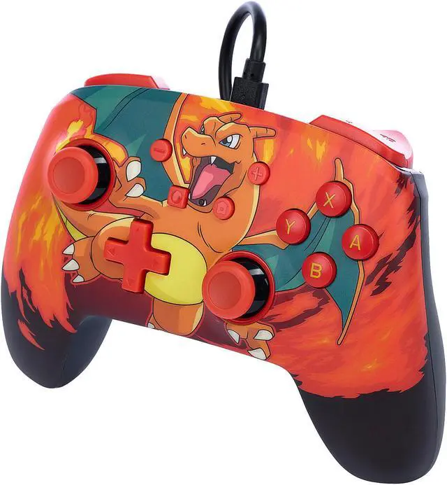 Alt view image 4 of 4 - PowerA APA-NSGP0040-02 Enhanced Wired Controller for Nintendo Switch - POKÉMON: CHARIZARD VORTEX
