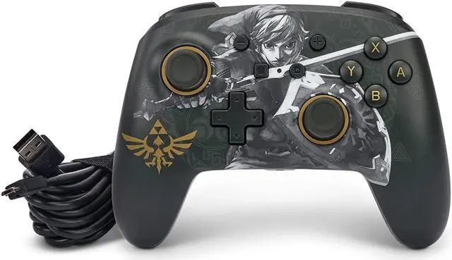 Alt view image 5 of 5 - PowerA Enhanced Wired Controller for Nintendo Switch - Battle-Ready Link   NSGP0091-01