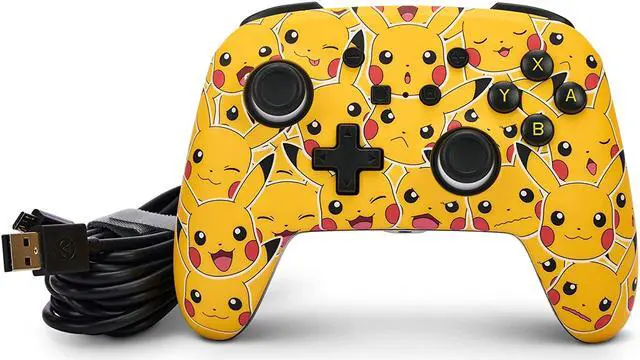 Alt view image 5 of 5 - PowerA Enhanced Wired Controller for Nintendo Switch - Pikachu Moods   NSGP0083-01
