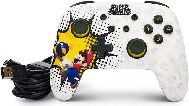 Alt view image 5 of 5 - PowerA Enhanced Wired Controller for Nintendo Switch - Bob-omb Blast   NSGP0085-01