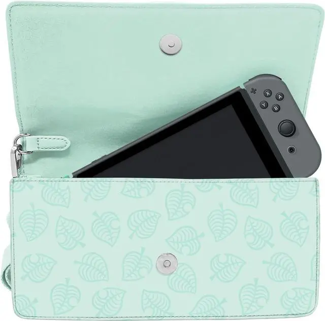 Main image of Controller Gear Animal Crossing Nintendo Switch & Switch Lite Sling Bag - Mint Leaves