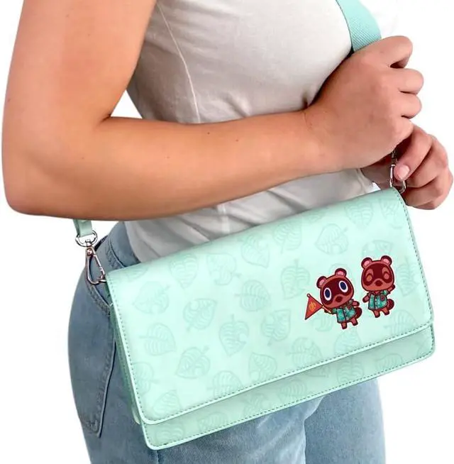 Alt view image 4 of 5 - Controller Gear Animal Crossing Nintendo Switch & Switch Lite Sling Bag - Mint Leaves