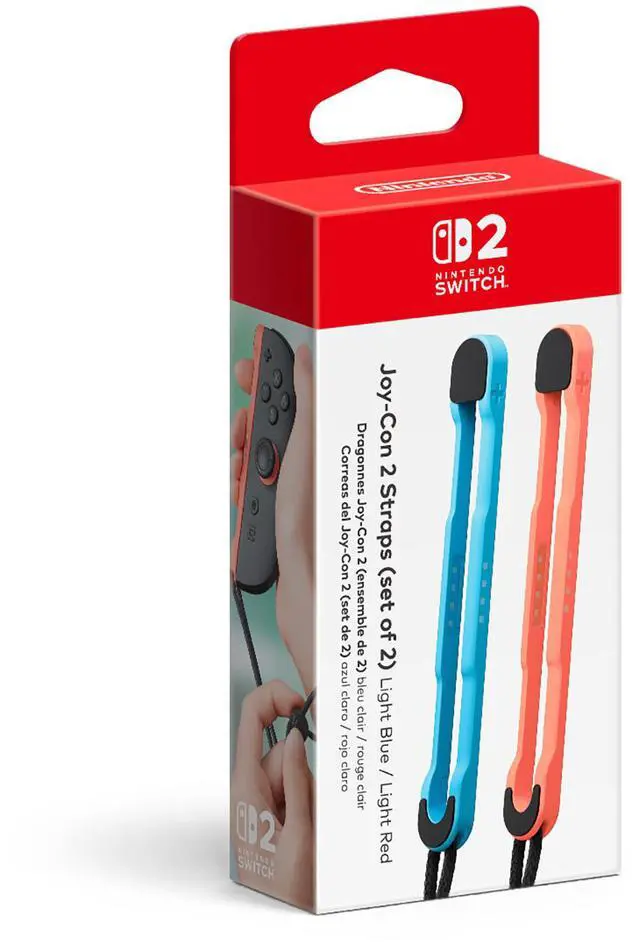 Main image of Joy-Con™ 2 Straps (set of 2) Light Blue / Light Red