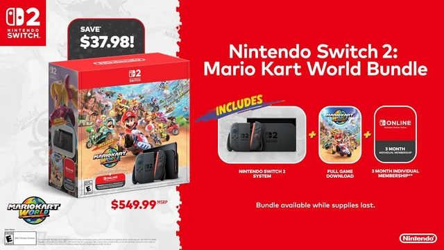 Alt view image 2 of 17 - Nintendo Switch™ 2 + Mario Kart™ World Bundle