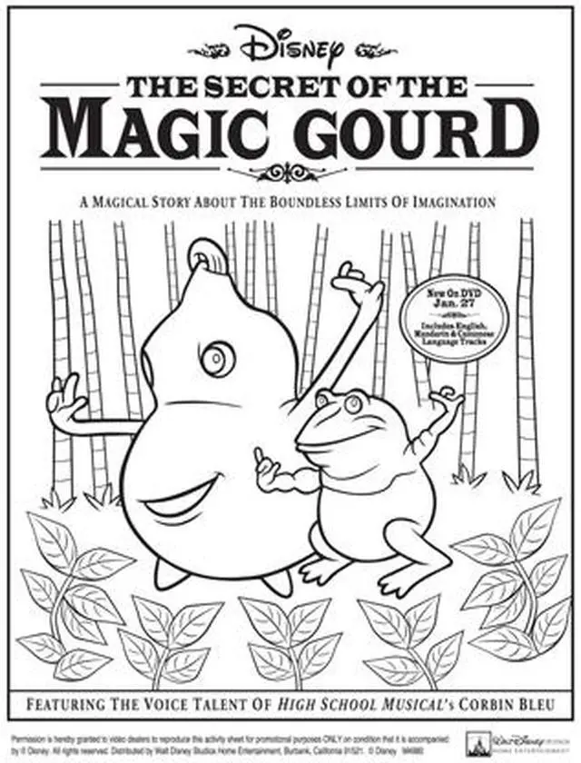 Alt view image 2 of 3 - The Secret of the Magic Gourd (DVD / WS 2.35 / SP-FR-SUB / Man-Cant-DUB / ENG-Both) Corbin Bleu