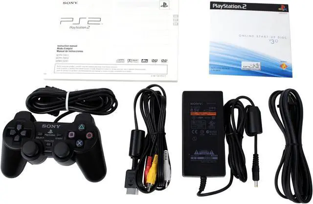 Alt view image 7 of 8 - SONY Playstation 2 Console Charcoal Black