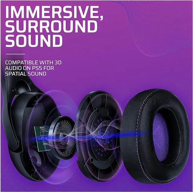 Alt view image 6 of 7 - PDP Gaming Victrix Gambit Wireless or Wired Gaming Headset with Noise-Canceling Mic (052-003-NA )