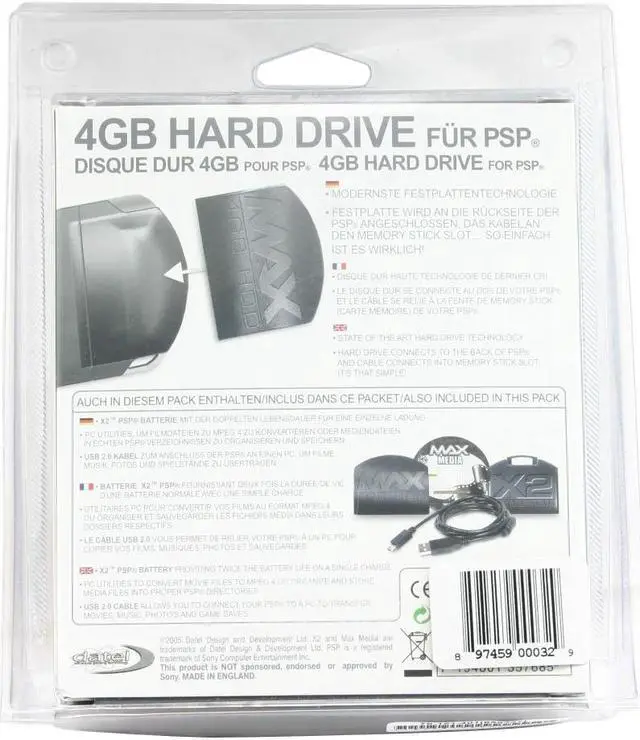 Alt view image 2 of 2 - DATEL PSP 4GB Hard Disk