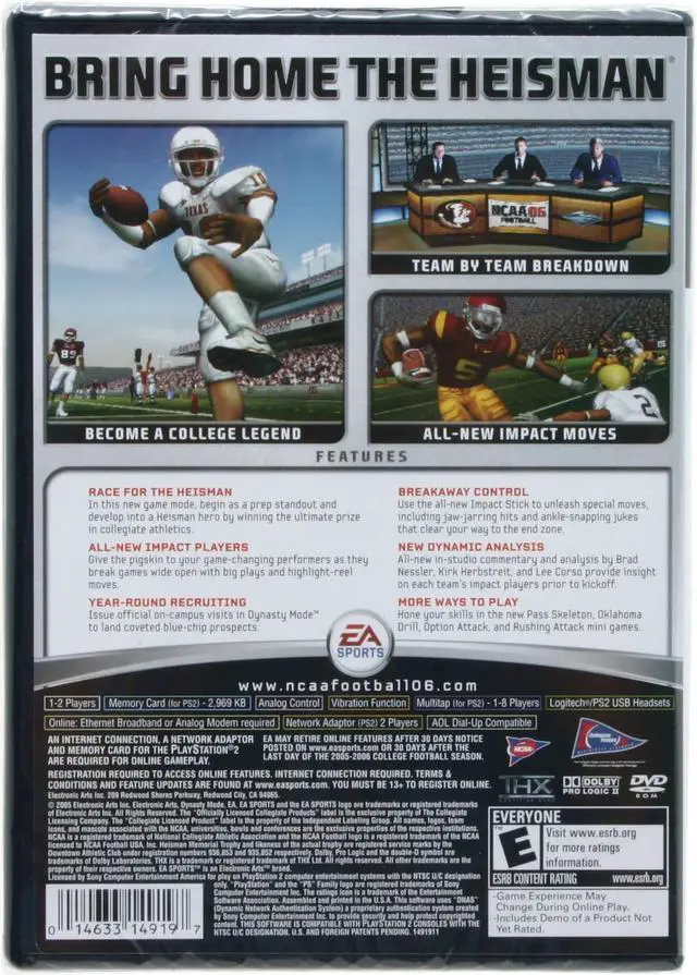 Alt view image 2 of 2 - NCAA Football 06 Game