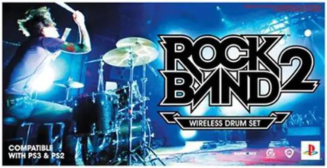 Alt view image 2 of 2 - Rock Band 2 Drum Kit for PS2/PS3