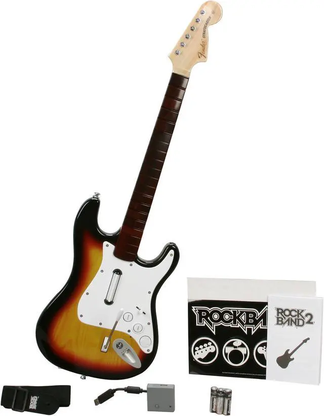 Alt view image 9 of 10 - Rock Band 2 Wireless Guitar for PS3/PS2