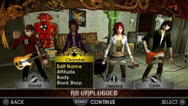Alt view image 5 of 5 - Rock Band: Unplugged PSP Game EA