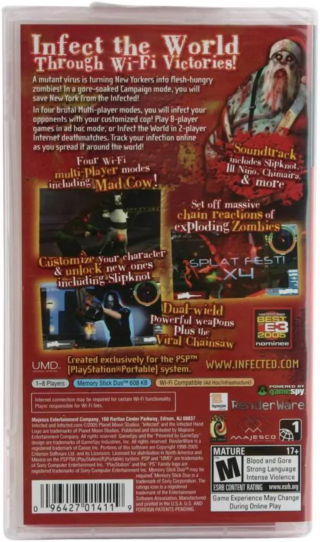 Alt view image 2 of 19 - Infected PSP Game MAJESCO