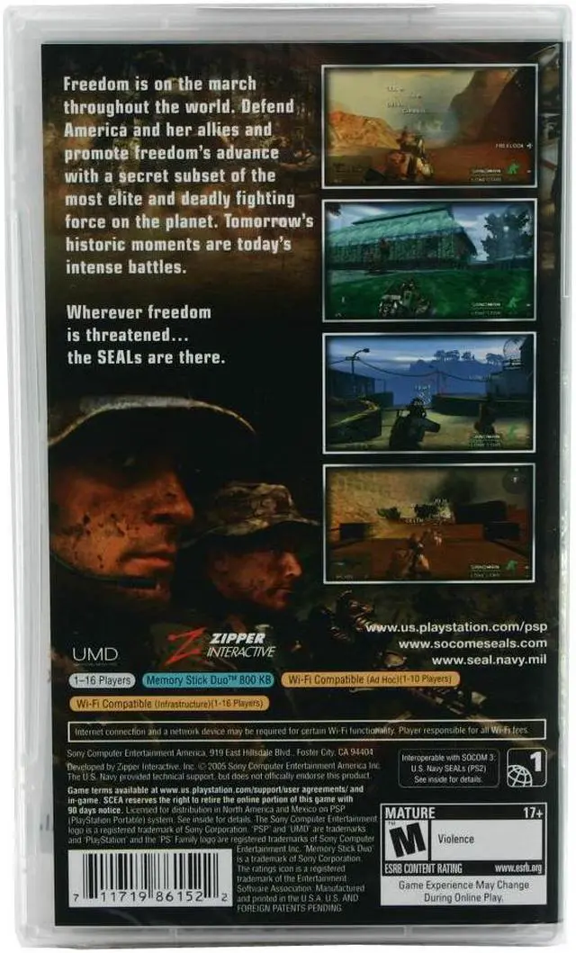Alt view image 2 of 11 - SOCOM: U.S. Navy Seals Fireteam Bravo PSP Game SONY