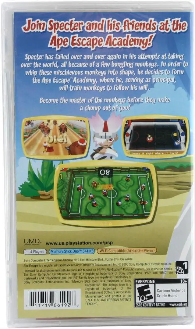 Alt view image 2 of 13 - Ape Escape Academy PSP Game SONY