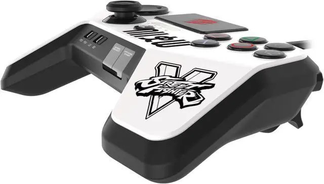 Alt view image 2 of 8 - Mad Catz SFV FightPad PRO for PlayStation 3 & PlayStation 4 - White
