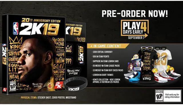 Alt view image 2 of 5 - NBA 2K19 20th Anniversary Edition - PlayStation 4